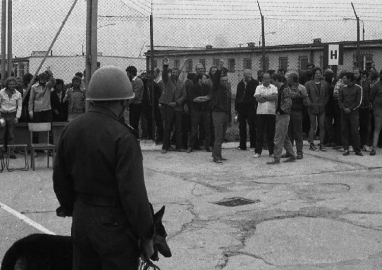 Protest internowanych opozycjonistów w ośrodku odosobnienia w Zakładzie Karnym w Kwidzynie, 14 sierpnia 1982 Jacek Matysiak: Masakra internowanych, ZK Kwidzyn, 14 VIII 1982 r.