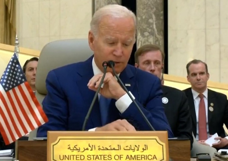 Prezydent USA Joe Biden  [video] Wpadka Joe Bidena na Bliskim Wschodzie. Zaskakujące słowa o żołnierzach USA