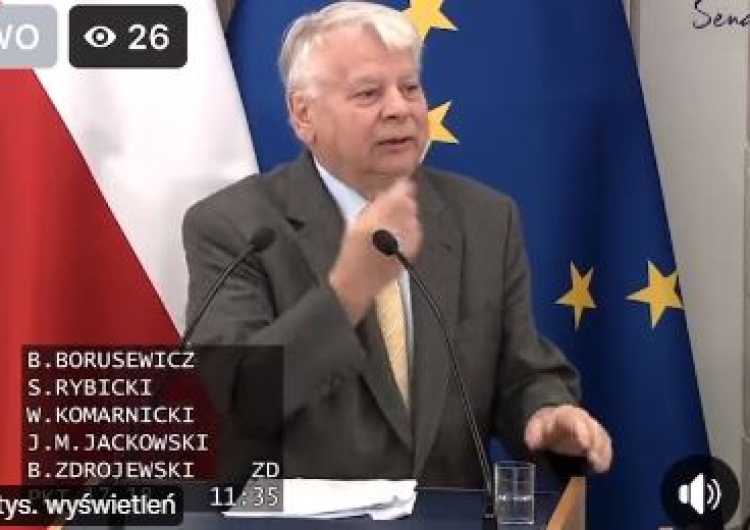  [video] Borusewicz wytyka dziennikarzom wady wymowy: 