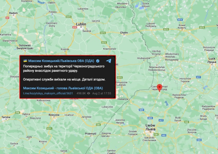  Rosyjski atak rakietowy tuż przy granicy z Polską. Polskie MSZ reaguje