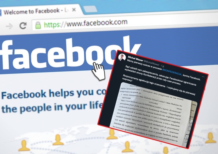  Zwrot w sprawie Konfederacja kontra Facebook? Jest decyzja sądu. „Mamy pierwszy sukces”