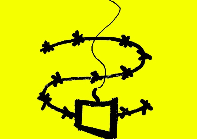 Wariacja na temat logotypu Amnesty International 