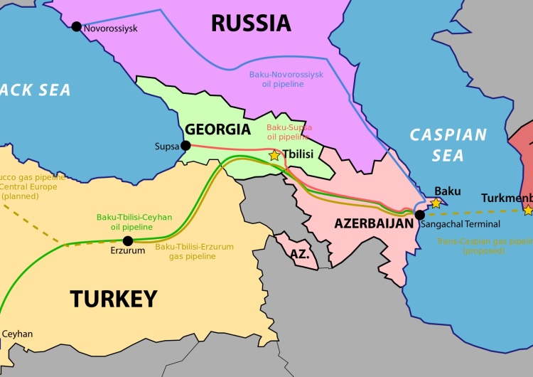 Gazociągi w rejonie Morza Czarnego i Kaspijskiego Już we wrześniu Kazachstan planuje eksportować ropę z pominięciem Rosji, a w 2023 roku zwiększyć eksport