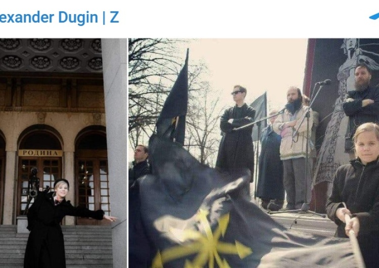 Wpis na koncie Dugina na Telegramie Na profilu ideologa Kremla Aleksandra Dugina na Telegramie pojawił się pierwszy po wybuchu samochodu córki wpis