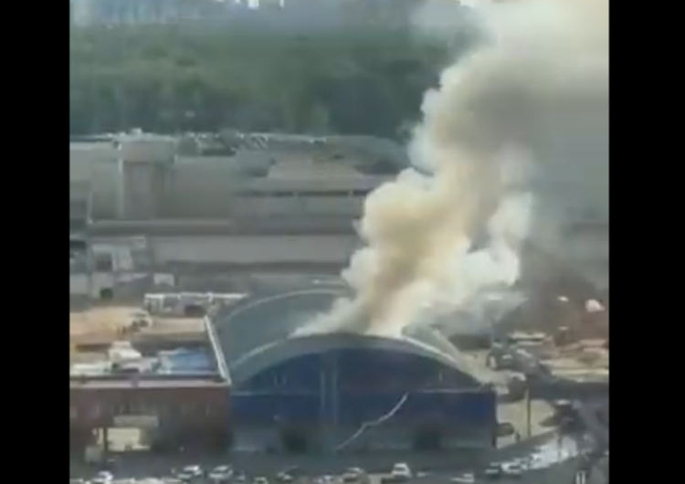  Potężny pożar w Moskwie. Są ofiary
