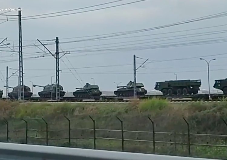  Z Rosji jedzie potężny transport wojskowy? Pojawiło się niepokojące nagranie [WIDEO] 