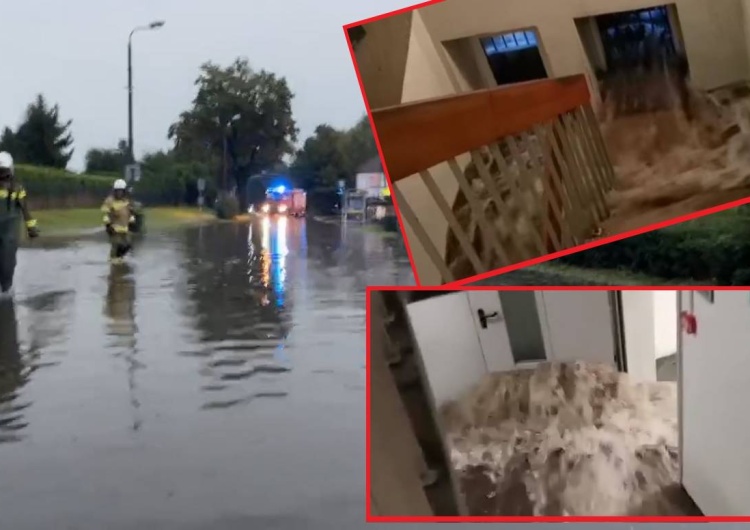  [wideo] Nawałnica w Tarnowskich Górach! Powódź na ulicach, woda wdzierała się do mieszkań