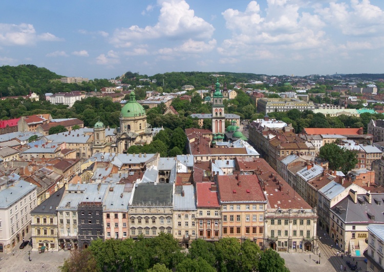 Panorama Lwowa w kierunku wschodnim Według mediów rosyjskich we Lwowie ma się odbyć „referendum ws. przyłączenia miasta do Polski”