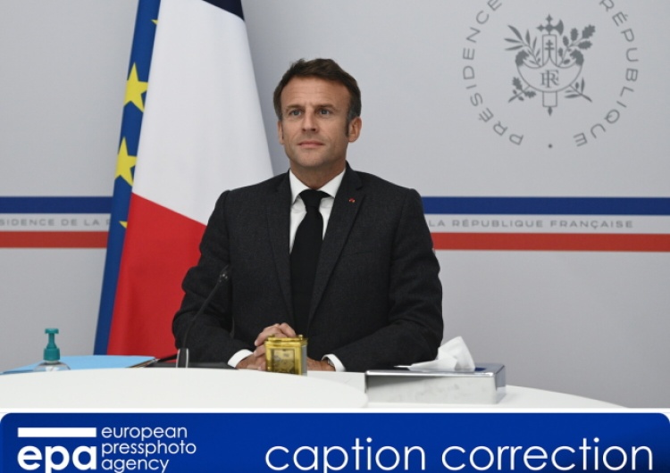 Prezydent Francji Emmanuel Macron Macron zapowiedział, że Francja nie użyje broni nuklearnej przeciw Rosji, nawet jeśli ta użyje broni jądrowej na Ukrainie