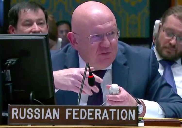 Wasilij Nebenzia Ambasador Rosji wyszedł z sali posiedzeń Rady ONZ. Mówił o… „okrutnych tyradach”