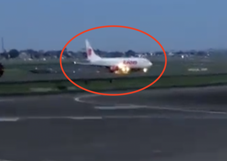 Boeing 737 - pożar silnika Chwile grozy na pokładzie Boeinga 737. Silnik zapalił się w locie [WIDEO]