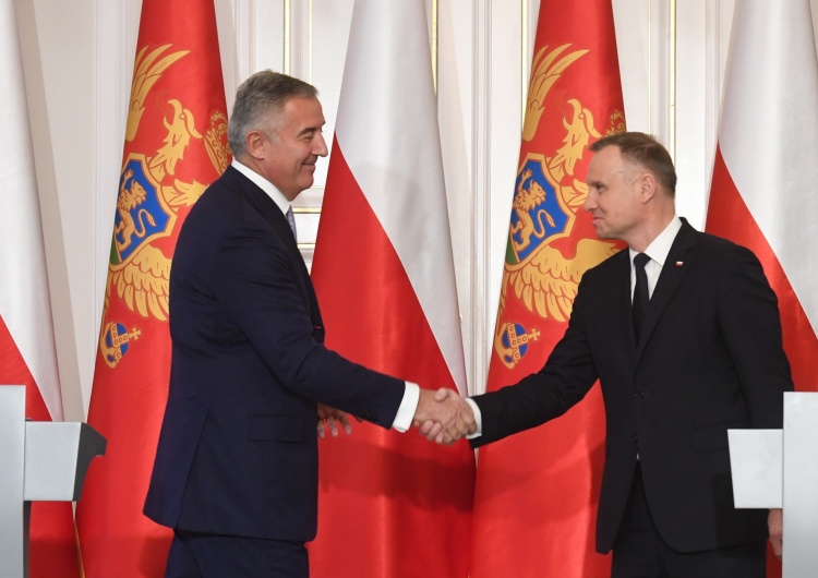 Prezydent RP Andrzej Duda i prezydent Czarnogóry Milo Djukanović Andrzej Duda: Polska popiera aspiracje Czarnogóry do Unii Europejskiej
