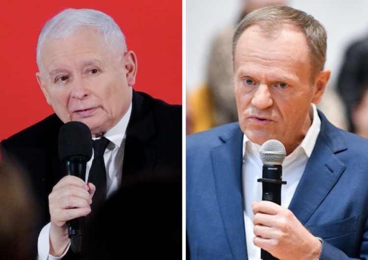 Jarosław Kaczyński i Donald Tusk Prezes PiS o kobietach, które „dają w szyję”. Odpowiedział mu Tusk