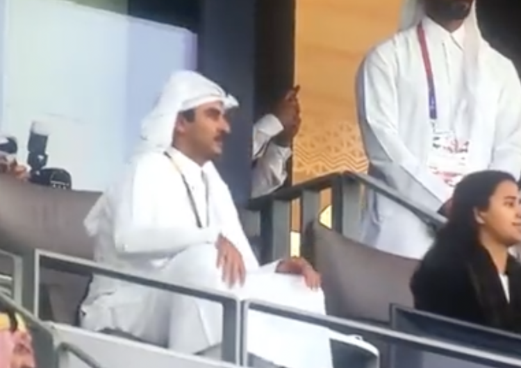 Tamim bin Hamad Al Thani To trzeba zobaczyć. Tak emir Kataru zareagował na popis Wojciecha Szczęsnego