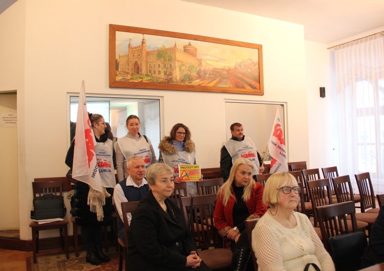  Pracownicy DPS-ów na Sesji Rady Miasta Lublin
