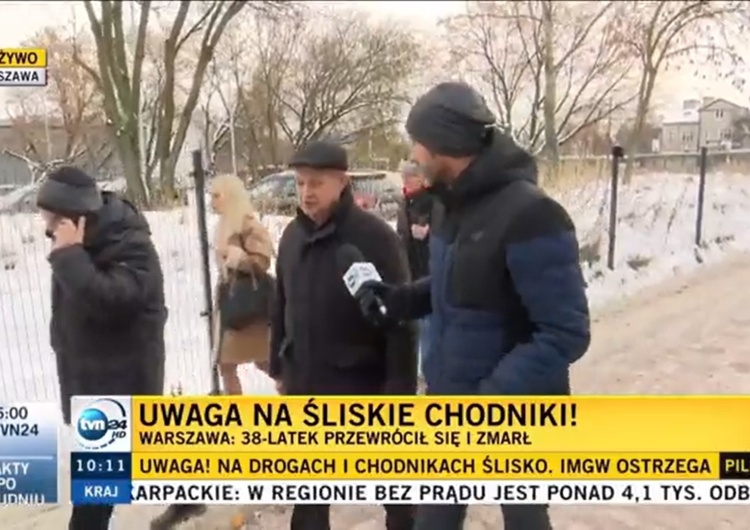  [WIDEO] Tego reporter TVN24 się nie spodziewał! „Trzaskowski to łajdak, proszę pana”