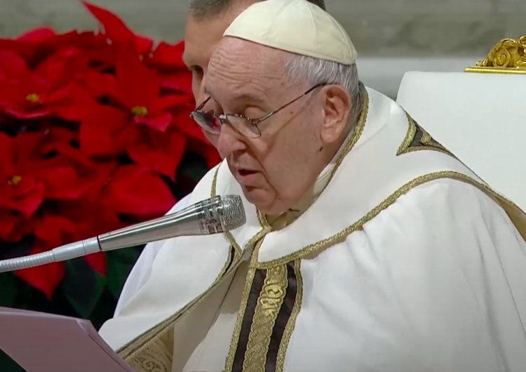 Papież Franciszek Franciszek na Pasterce: Boże Narodzenie oznacza, że Bóg jest blisko