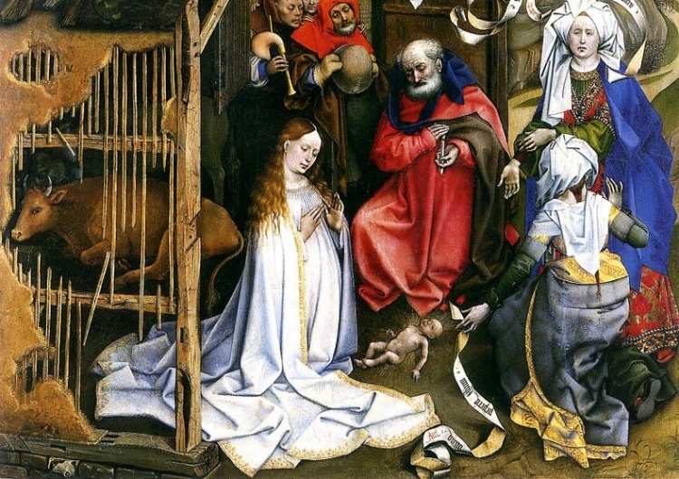 Boże Narodzenie, Robert Campin / Wikipedia domena publiczna Tomasz Terlikowski: Objawiony całemu światu