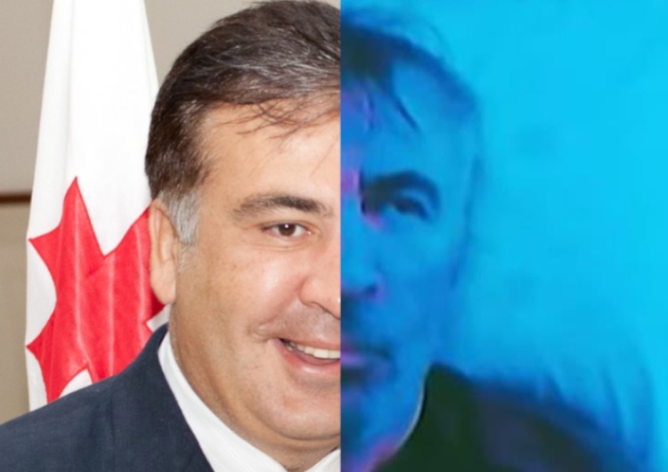 Micheil Saakaszwili z czasów swoich rządów/ Micheil Saakaszwili w więzieniu Grzegorz Kuczyński: Putin próbuje zemścić się na Saakaszwilim rękoma gruzińskich paputczików