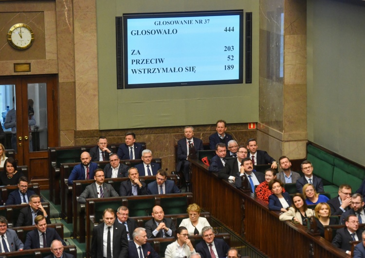 Obrady Sejmu RP, 13 stycznia 2023 r. Solidarna Polska przeciw, dwóch posłów PiS przeciw. Tak głosowali parlamentarzyści ws. ustawy o SN