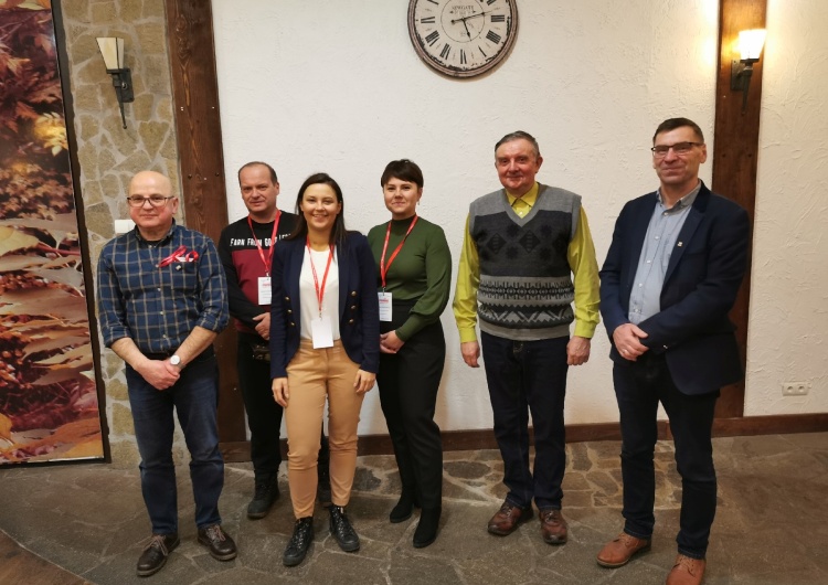 Na zdjęciu Jarosław Ratka pierwszy z prawej/ fot. Region Zagłębie Miedziowe NSZZ