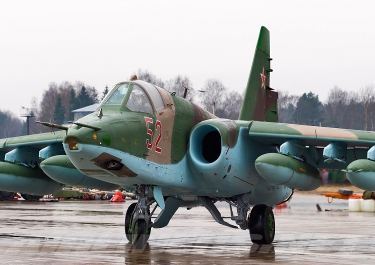 Samolot Szturmowy Su-25 Ukraińska straż graniczna: „Zestrzeliliśmy rosyjski samolot szturmowy Su-25 koło Bachmutu”