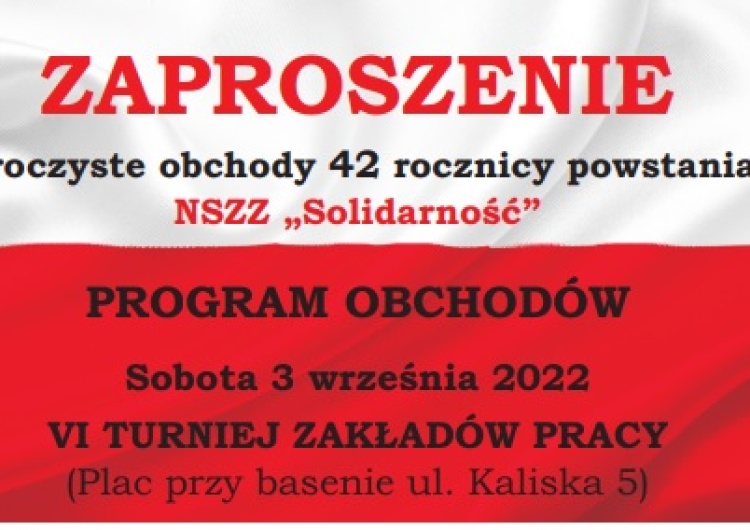  Obchody 42. rocznicy powstania NSZZ „Solidarność” w Łowiczu