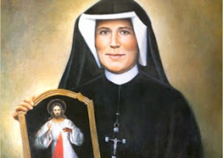 św. Faustyna Kowalska z ikoną Jezusa Miłosiernego Papież do Polaków we wspomnienie św. Faustyny: Bóg pouczył, by ocalenia szukać w Jego miłosierdziu